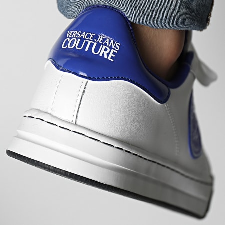 Versace Jeans Couture - Fondo Court 88 Sneakers 74YA3SK1 Bianco Blu Reale