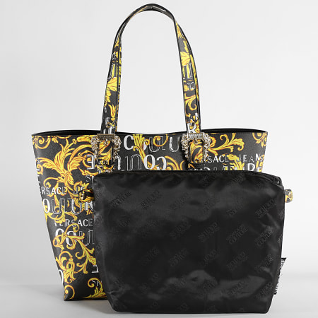 Versace Jeans Couture - Conjunto Bolso Mujer y Embrague Negro Renaissance Couture Gama