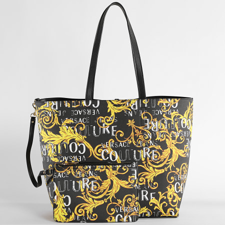 Versace Jeans Couture - Lote Bolso Reversible Y Embrague Mujer Gama Z Negro Renacimiento