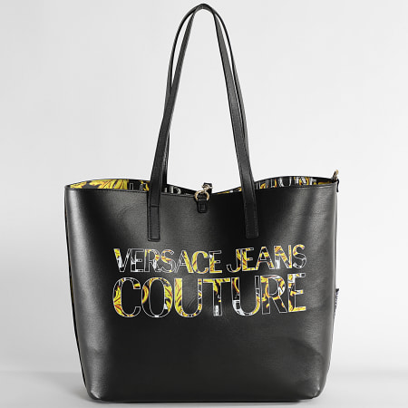 Versace Jeans Couture - Lot Sac A Main Réversible Et Pochette Femme Range Z Noir Renaissance
