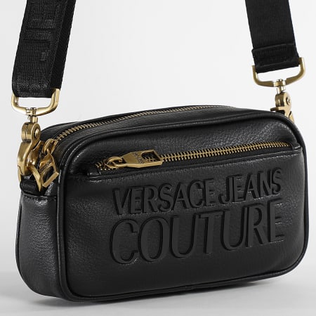 Versace Jeans Couture - Funda negra con logotipo para pantalla táctil