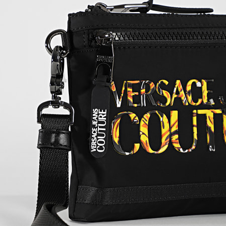 Versace Jeans Couture - Bolsa Range Iconic Logo Negro Renacimiento
