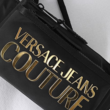 Versace Jeans Couture - Bolso de hombro Range Iconic Logo 74YA4B9B Negro Oro