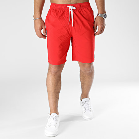 Adidas Sportswear - HT4360 Pantaloncini da bagno rossi a 3 strisce