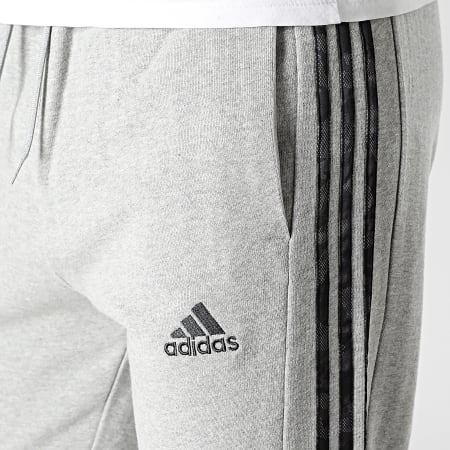 Adidas Sportswear - Pantalon Jogging A Bandes 3 Stripes IC0054 Gris Chiné