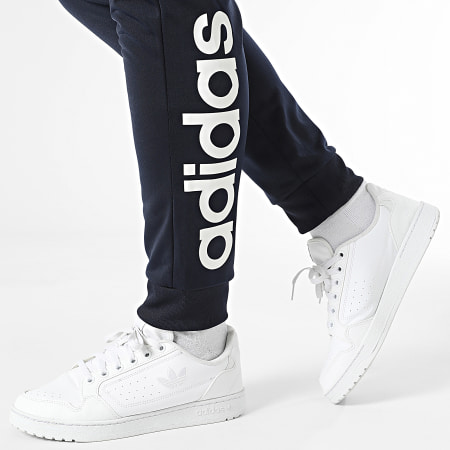 Adidas Sportswear - Tuta da ginnastica lineare HZ2219 blu navy