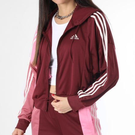 Adidas Sportswear - Tuta da ginnastica a blocchi in grassetto IC0397 Rosa