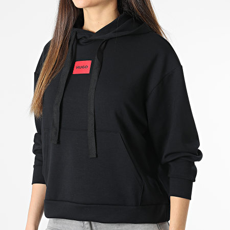 HUGO Sweat Capuche Femme Pure 50484461 Noir Ryses