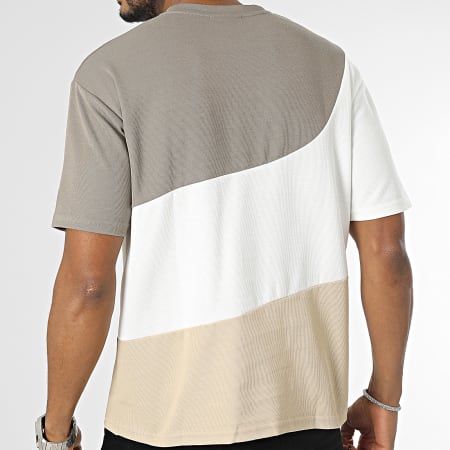 Project X Paris - Tee Shirt 2310003 Taupe Blanc Beige