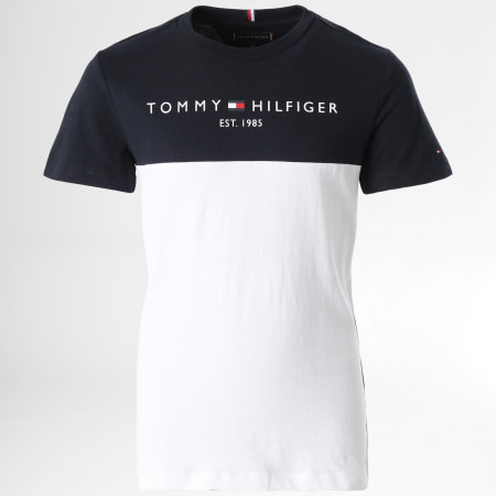 Tommy Hilfiger - Camiseta Essential Colorblock 8240 Navy White, Niño - Ryses