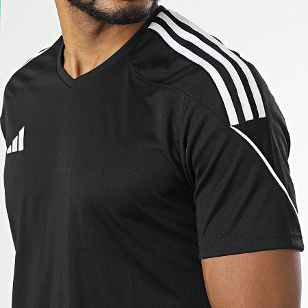 Adidas Sportswear - Tee Shirt Col V A Bandes Tiro 23 HR4607 Blanc