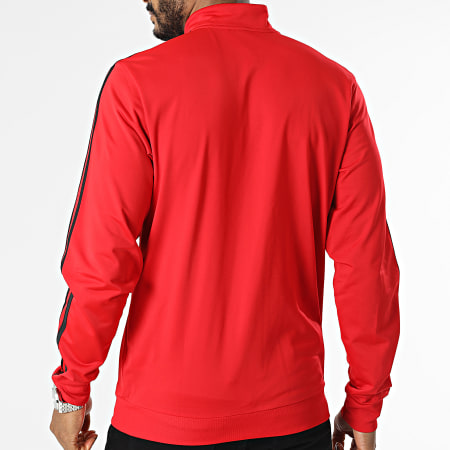 Adidas Sportswear - Giacca con zip a 3 strisce H46104 Rosso