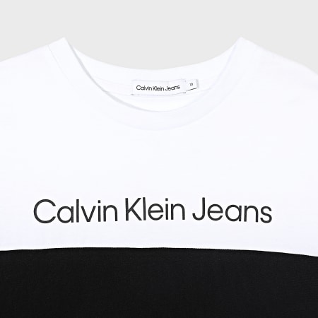 Calvin Klein - Ensemble Tee Shirt Et Short Jogging Enfant 1622 Noir Blanc