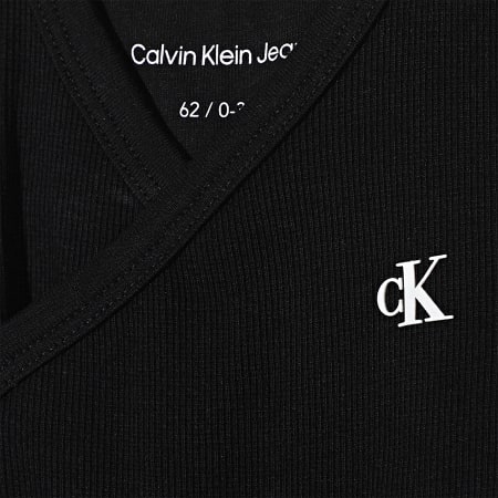 Calvin Klein - Lote de 2 bodies para bebé 0075 Negro Beige