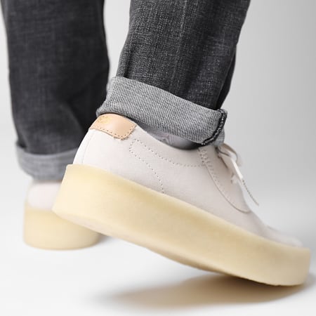 Clarks - Chaussures Ashcott Cup Off White