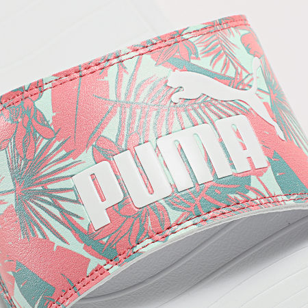 Puma - Donna Popcat 20 Power Flower 391015 Infradito Bianco Loveable