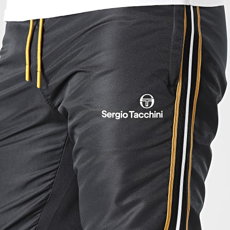 Sergio Tacchini - Lista 39982 Pantaloni da jogging a fascia neri