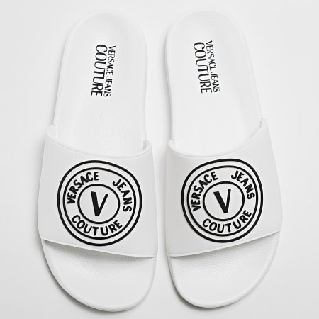 Versace Jeans Couture - Claquettes 74YA3SQ3 Blanc