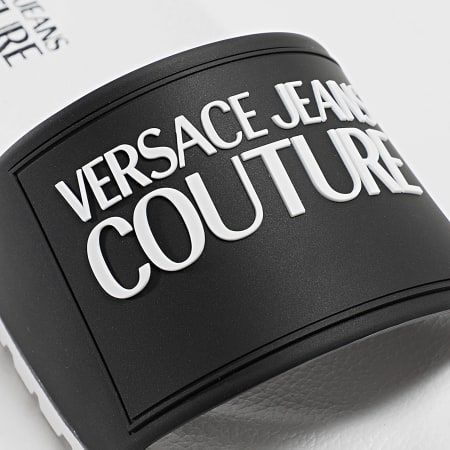 Versace Jeans Couture - Claquettes 74YA3SQ4 Blanc Noir
