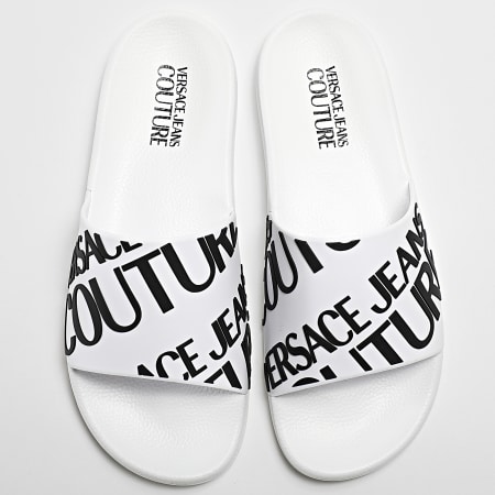 Versace Jeans Couture - Claquettes 74YA3SQ1 Blanc