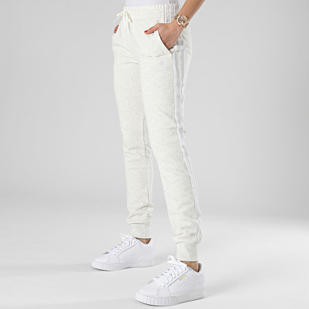 Adidas Sportswear - Pantaloni da jogging donna a 3 strisce ID0012 Beige