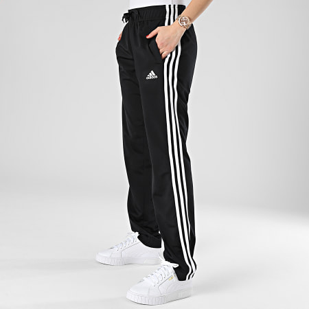 Adidas Performance - Pantalón de chándal de 3 rayas para mujer H48451 Negro
