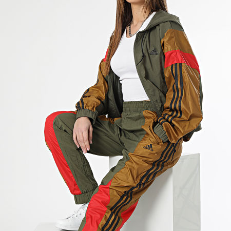 Adidas Sportswear - Tuta da ginnastica Gametime IC0416 Verde Khaki