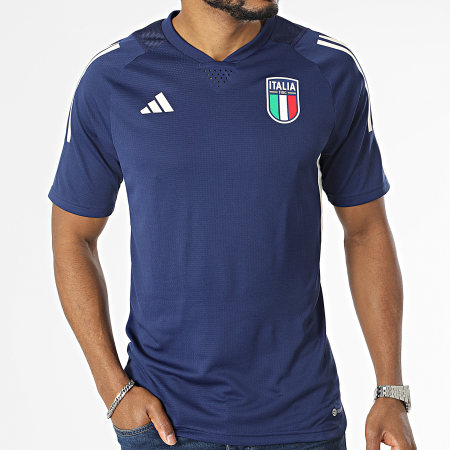Adidas Sportswear - FIGC Pro HS9845 Maglia da calcio a strisce blu navy