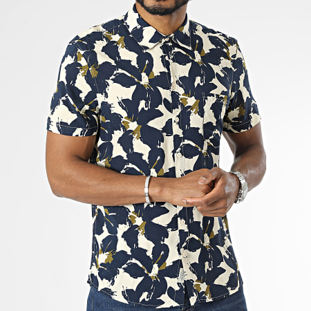Camisa manga corta on sale beige