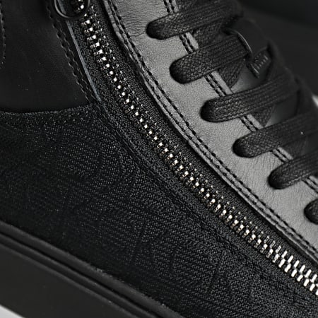 Calvin Klein Baskets High Top Lace Up Zip Mono 1014 Black Mono