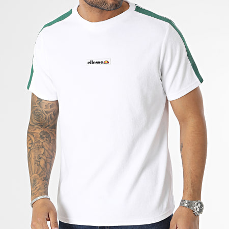 Ellesse - Piaria Camiseta de rayas SGR17624 Blanco