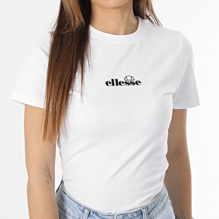Ellesse - Tee Shirt Slim Femme Beckana Blanc