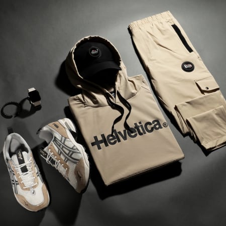 Helvetica - Pantalon Cargo Matto Beige