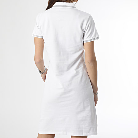 Kaporal - Vestido de Polo de Manga Corta para Mujer Julix Blanco