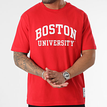 Classic Series - Camiseta Oversize Grande Boston Rojo Blanco