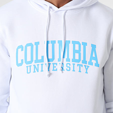Classic Series - Columbia Felpa con cappuccio bianca e blu