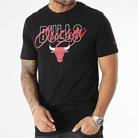 New Era - Camiseta Script Chicago Bulls 60332180 Negro