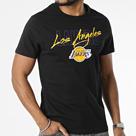 New Era - Tee Shirt Script Los Angeles Lakers 60332183 Noir