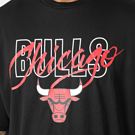 New Era - Camiseta Script Mesh Chicago Bulls 60332209 Negro