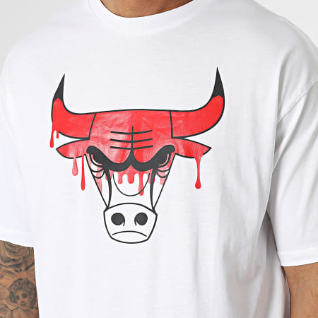 New Era - Tee Shirt NBA Drip Logo Chicago Bulls 60332223 Blanc