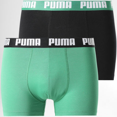 Puma - Juego de 2 bóxers de uso diario Negro Verde