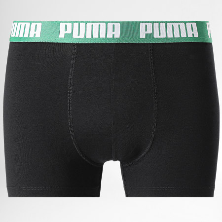 Puma - Lot De 2 Boxers Everyday Noir Vert
