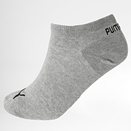 Puma - Lote de 6 pares de calcetines 701219578 Blanco Negro Brezo Gris