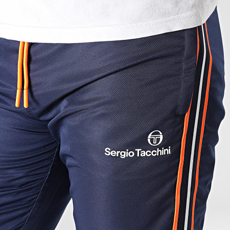 Sergio Tacchini - Lista 39982 Pantalón de chándal con banda azul marino