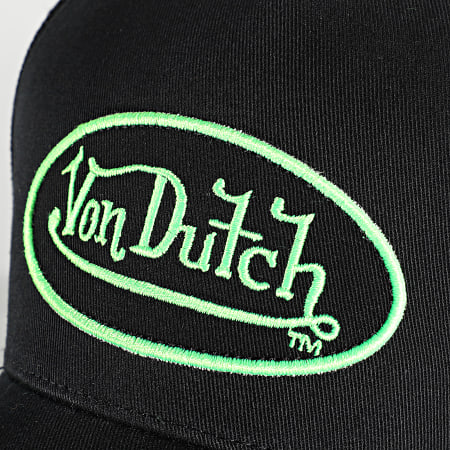 Von Dutch - Casquette Trucker Cas1 Neon Noir Vert