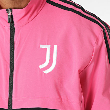 Adidas Sportswear - Juventus HS7564 Giacca con zip a righe rosa e nere