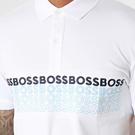 BOSS - Polo Manches Courtes Pavel 50488311 Blanc