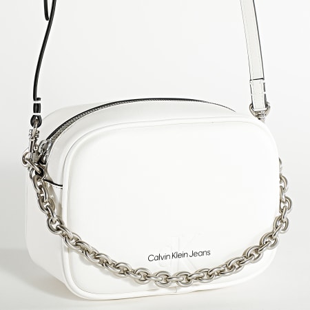 Calvin Klein - Bolso esculpido para mujer 0564 Blanco