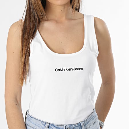 Calvin Klein - Débardeur Femme Institutional Strapp 1064 Blanc