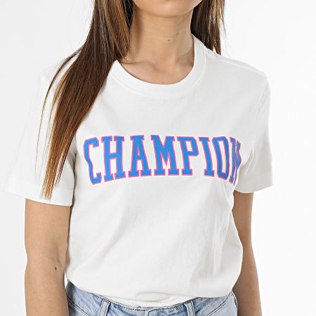 Champion - Tee Shirt Femme 116084 Blanc